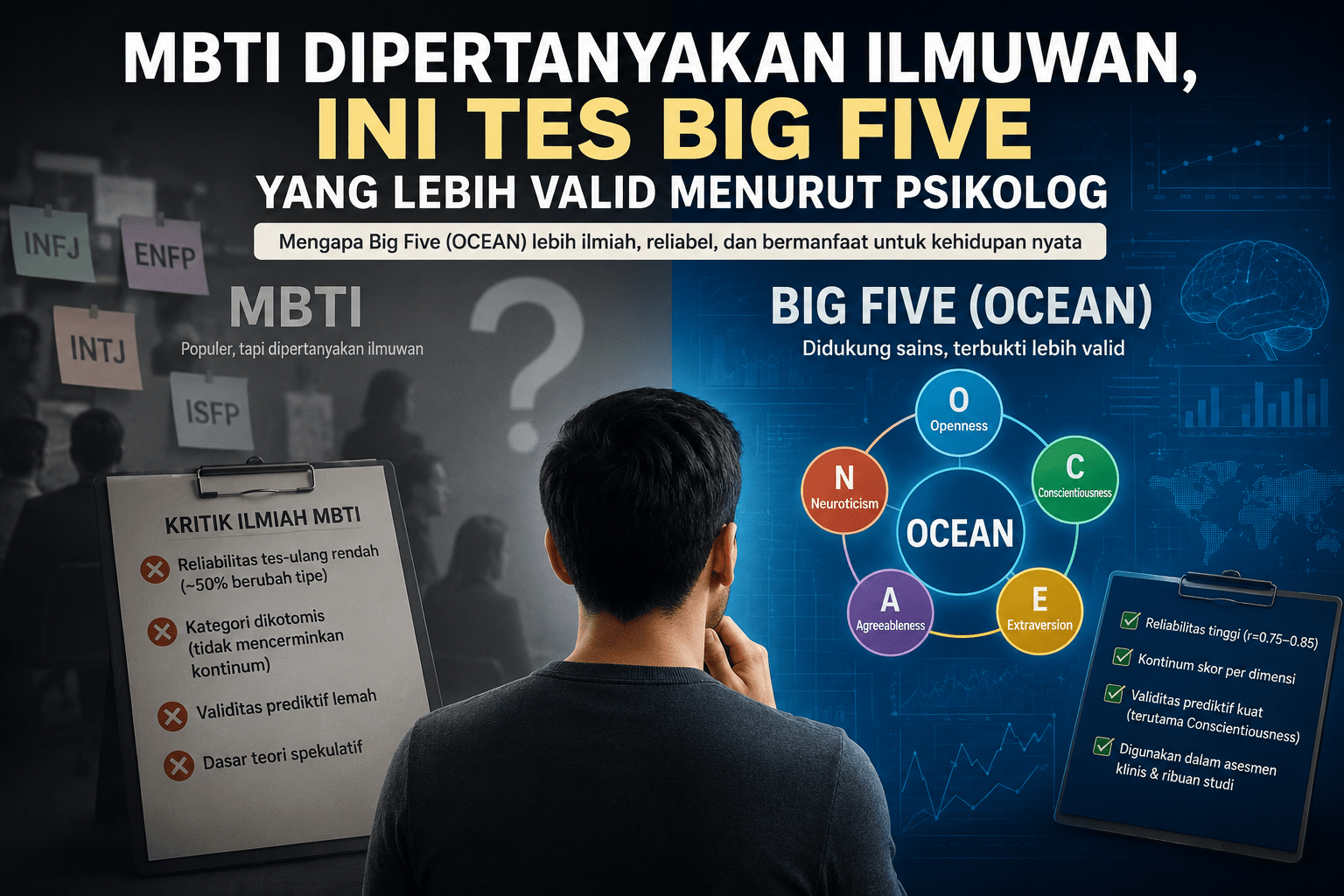MBTI Dipertanyakan Ilmuwan, Ini Tes Big Five yang Lebih Valid Menurut Psikolog